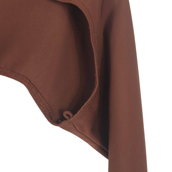 Miaou Womens Cinnamon Brown S Sleeves Long Sleeve Front Clip Sleeves Only - Picture 12 of 12